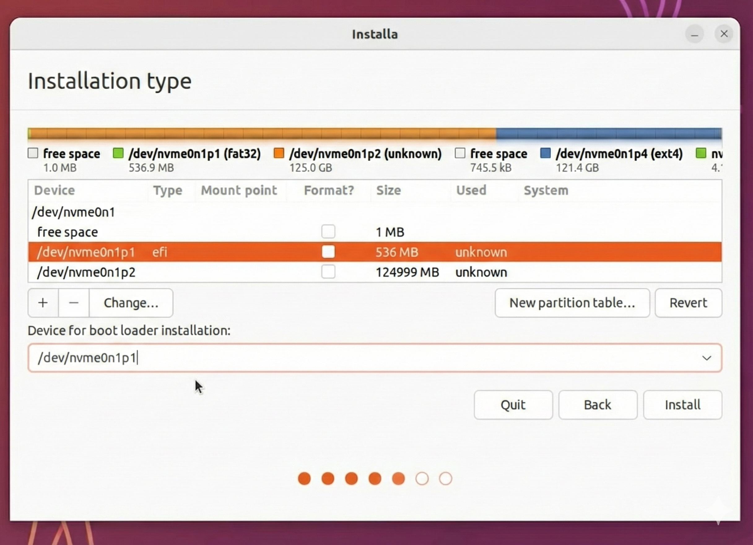 Bootloader configuration